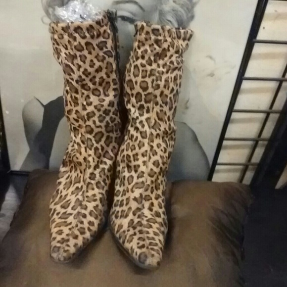 Ladies cheta print 3 inch heel - Picture 1 of 3